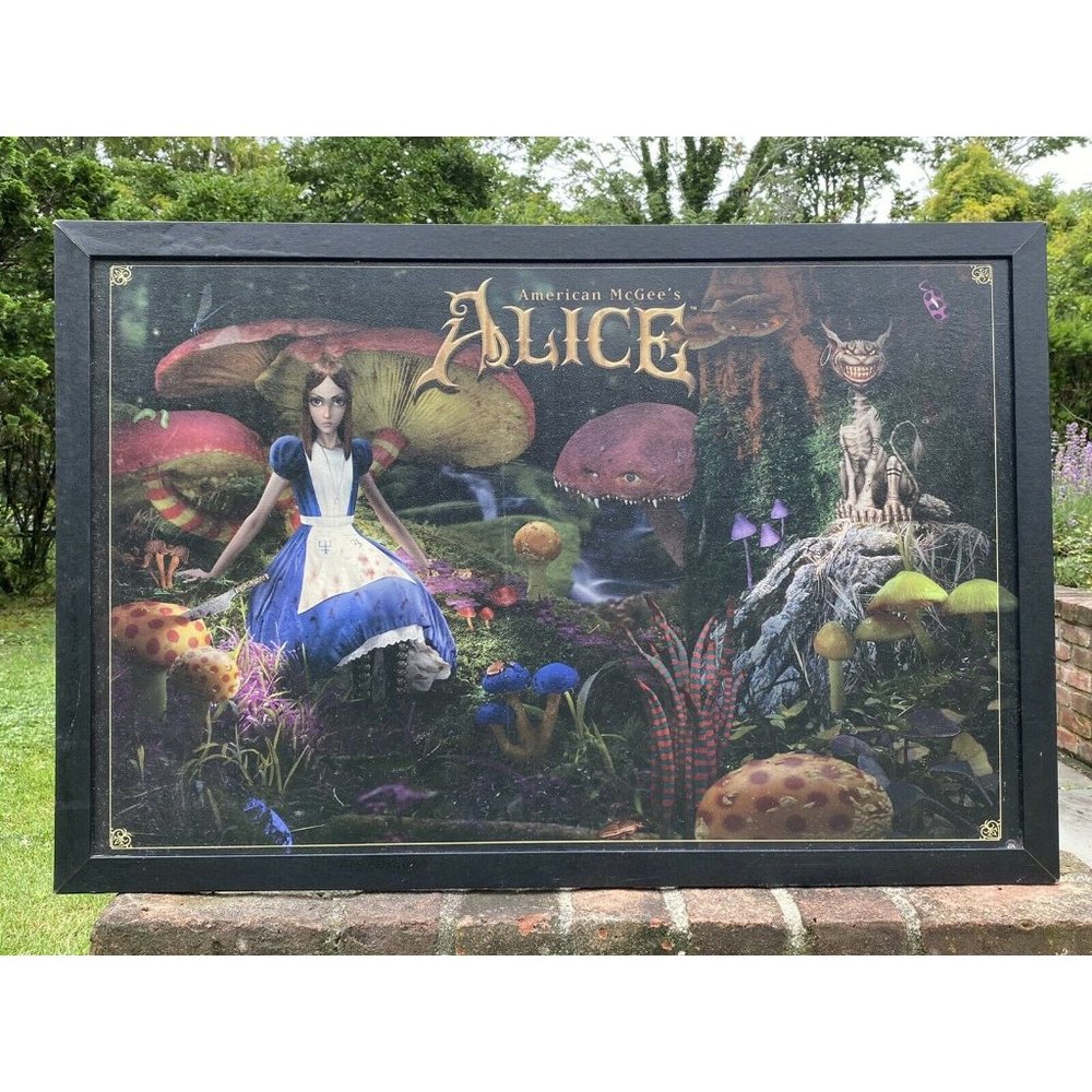 American McGee's Alice Beyond the Wall Framed Print RARE 24x36
